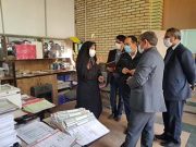 بازدید فرماندار ویژه میانه از مرکز تعویض پلاک خودرو