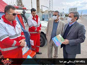 فرماندار ویژه میانه از پایگاههای امدادی هلال احمر، اورژانس و پلیس راه بازدید کرد