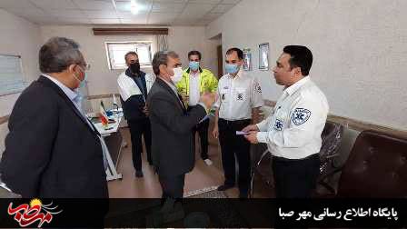 قدردانی از وظیفه شناسی و شجاعت دو کارشناس اورژانس میانه