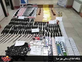 کشف اسلحه و داروی غیرمجاز در شهرستان میانه