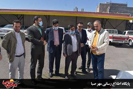 آئین رونمایی از تشک نجات آتش نشانی میانه.