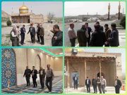 بازدید بخشدار کندوان در امامزاده محمد روستای کندوان