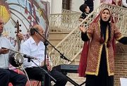 قصه‌گویی فاطمه محمودی مربی کانون شهرستان میانه در موزه قاجار تبریز