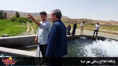 بهره برداری استخر پرورش ماهی در شهرستان میانه