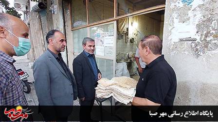 بازدید فرماندار ویژه میانه از نانوایی های سطح شهر