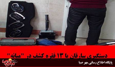 دستگیری سارقان با ۱۳ فقره کشف در “میانه”