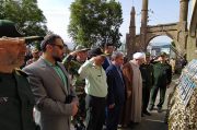 به مناسبت سوم خرداد؛ صبحگاه مشترک نیروی مسلح شهرستان میانه برگزار شد