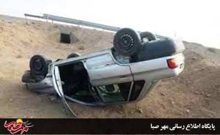 واژگونی سواری پراید در “میانه” با یک کشته و یک مجروح