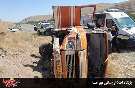 سانحه رانندگی در جاده قدیم بستان آباد_میانه با هفت مصدوم
