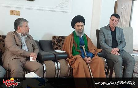 دیدار معاون سیاسی؛ اجتماعی فرماندار میانه و بخشدار کندوان با آیت الله میرعظیمی