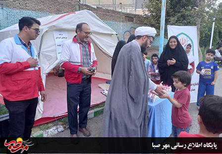 برنامه امدادی و فرهنگی خانواده آماده در پارک فرهنگیان میانه