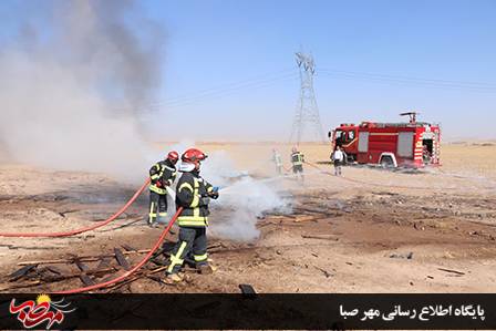 مانور استانی آمادگی برای برخورد با خط انتقال گاز در شهرستان میانه برگزار شد