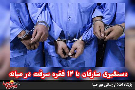 دستگیری سارقان با ۱۲ فقره سرقت در میانه