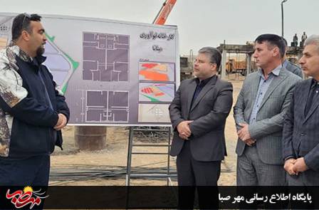 سرپرست فرمانداری ویژه میانه از پروژه احداث کارخانه هادی های نو ترکیب بازدید کرد