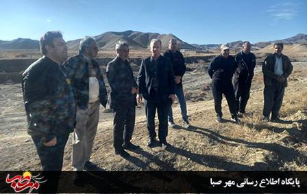 بازدید بخشدار مرکزی میانه از پروژه آبرسانی به روستای گردلاین