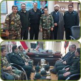 دیدار فرمانده انتظامی شهرستان میانه با فرمانده جدید تیپ۳۶ نزاجا