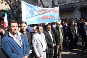 حضور پرشور و گسترده دانشگاهیان واحد میانه در راهپیمایی وحدت آفرین ۲۲ بهمن
