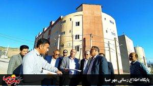 با حضور میدانی فرماندار میانه؛مشکلات مسکن مهر ترکمانچای بررسی شد 3