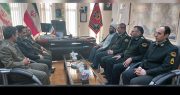 دیدار فرمانده انتظامی شهرستان “میانه” با فرمانده تیپ۳۶ نزاجا به مناسبت روز ارتش