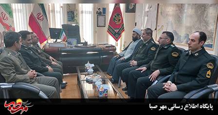 دیدار فرمانده انتظامی شهرستان “میانه” با فرمانده تیپ۳۶ نزاجا به مناسبت روز ارتش