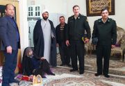 دیدار فرمانده انتظامی شهرستان “میانه” با  مادر شهید ” مسیب بیگ نشین”