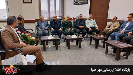 فرماندار میانه با حضور در دادگستری، از زحمات دادستان و رئیس دادگستری شهرستان قدردانی کرد