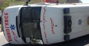 واژگونی آمبولانس در شهرستان میانه یک فوتی و چهار مصدوم بر جا گذاشت