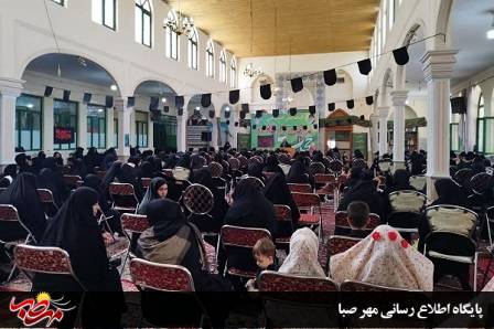 بمناسبت هفته عفاف و حجاب؛ اجتماع صدها نفری بانوان زینبی در مسجد جامع میانه برگزار شد