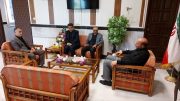 مدیران ادارات بهزیستی و پلی کلینیک تامین اجتماعی و معاون تامین اجتماعی میانه با فرماندار شهرستان دیدار کردند