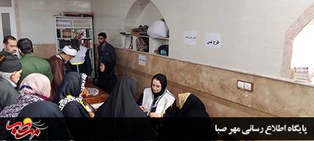ارائه خدمات پزشکی رایگان به همت حوزه محلات شهید تندگویان ناحیه و کلینک نصر سپاه میانه