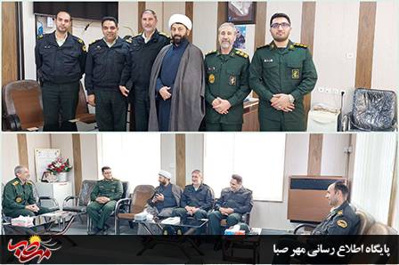 دیدار فرمانده انتظامی شهرستان میانه با فرمانده سپاه به مناسبت ” هفته بسیج”