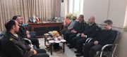 دیدار فرمانده انتظامی شهرستان میانه با رییس اداره ثبت احوال شهرستان به مناسبت روز ثبت احوال