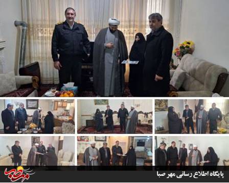 دیدار فرمانده انتظامی میانه با مادران و همسران شهدا به مناسبت روز زن و مادر