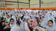 برگزاری مراسم جشن تجمع ۱۰۰۰نفری دانش آموزی دختران آفتاب شهرستان ترکمانچای