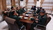 دیدار فرمانده سپاه ناحیه میانه با فرماندار شهرستان بمناسبت تبریک انتصاب