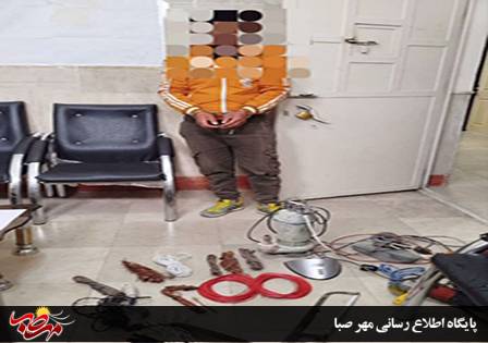 دستبند پلیس “میانه” بر دستان سارقان