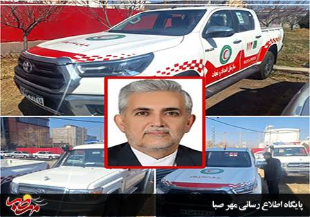 سه دستگاه خودروی عملیاتی و امدادی به ناوگان هلال احمر میانه اضافه شد