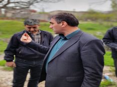 بازدید فرماندار شهرستان ترکمانچای از روستاهای قباق تپه و بیات سفلی