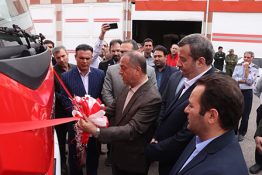 یکدستگاه خودروی نیمه سنگین اطفاء حریق به ناوگان آتش نشانی میانه تحویل شد