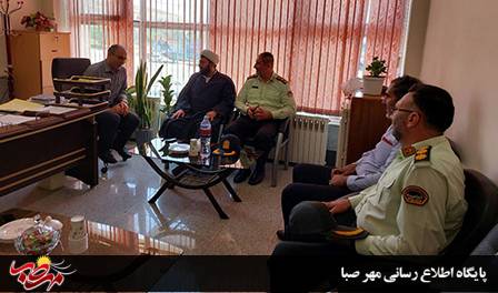 دیدار فرمانده انتظامی شهرستان میانه با رئیس اداره فرهنگ و ارشاد اسلامی شهرستان