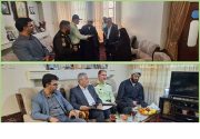 دیدار فرمانده انتظامی میانه با مادر شهید ” جلال انصاری”