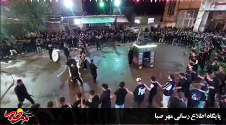 عزاداری هیئت حیدریون بخش صومعه شهرستان ترکمانچای