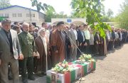 تشییع پیکر سرهنگ «میثم محمدی» شهید مدافع وطن در شهرستان میانه