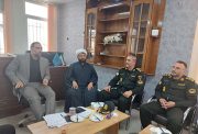 دیدار فرمانده انتظامی شهرستان میانه با دادستان شهرستان به مناسبت گرامیداشت هفته قوه قضائیه