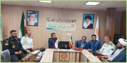 دیدار فرمانده انتظامی شهرستان میانه با رییس سازمان بهزیستی شهرستان به مناسبت “هفته بهزیستی”