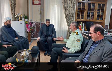 دیدار فرمانده انتظامی شهرستان میانه با شهردار به مناسبت روز شهرداری و دهیاری