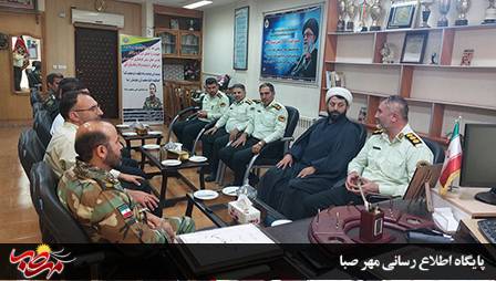 دیدار فرمانده انتظامی شهرستان “میانه” با فرمانده جدید تیپ۳۶ نزاجا