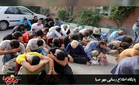 اجرای طرح آرامش در شهر و جمع آوری معتادان متجاهر در شهرستان “میانه”