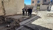 بازدید فرماندار شهرستان ترکمانچای از پروژه های در حال اجرا شهرستان
