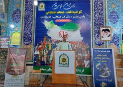 سخنرانی فرمانده انتظامی شهرستان” میانه” پیش از خطبه های نماز جمعه به مناسبت گرامیداشت هفته فراجا
